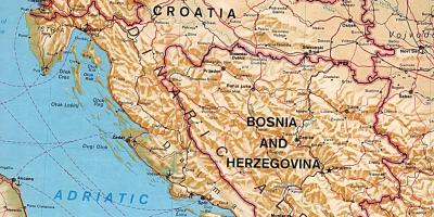 Karta som visar Slovenien
