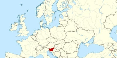 Slovenien plats på världskartan