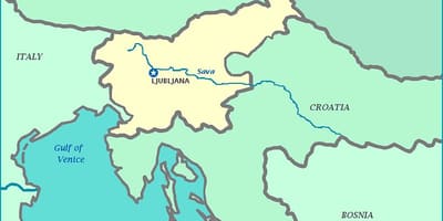Karta över Slovenska kusten